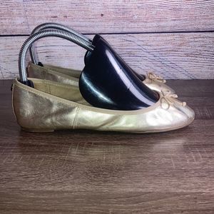 Sam Edelman Gold Felicia Flat Womens Size 6
